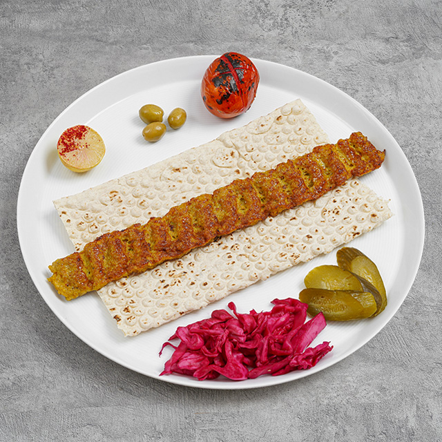 خوراک کباب کوبیده مرغ