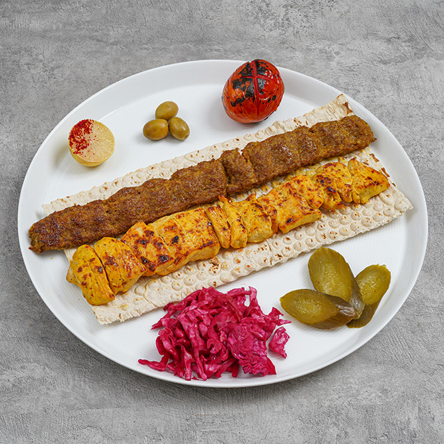 خوراک کباب میکس